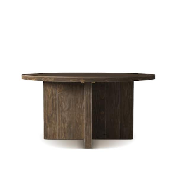 Urban Woodcraft Clairmount 48 in. Round Salvaged Espresso Dining Table
