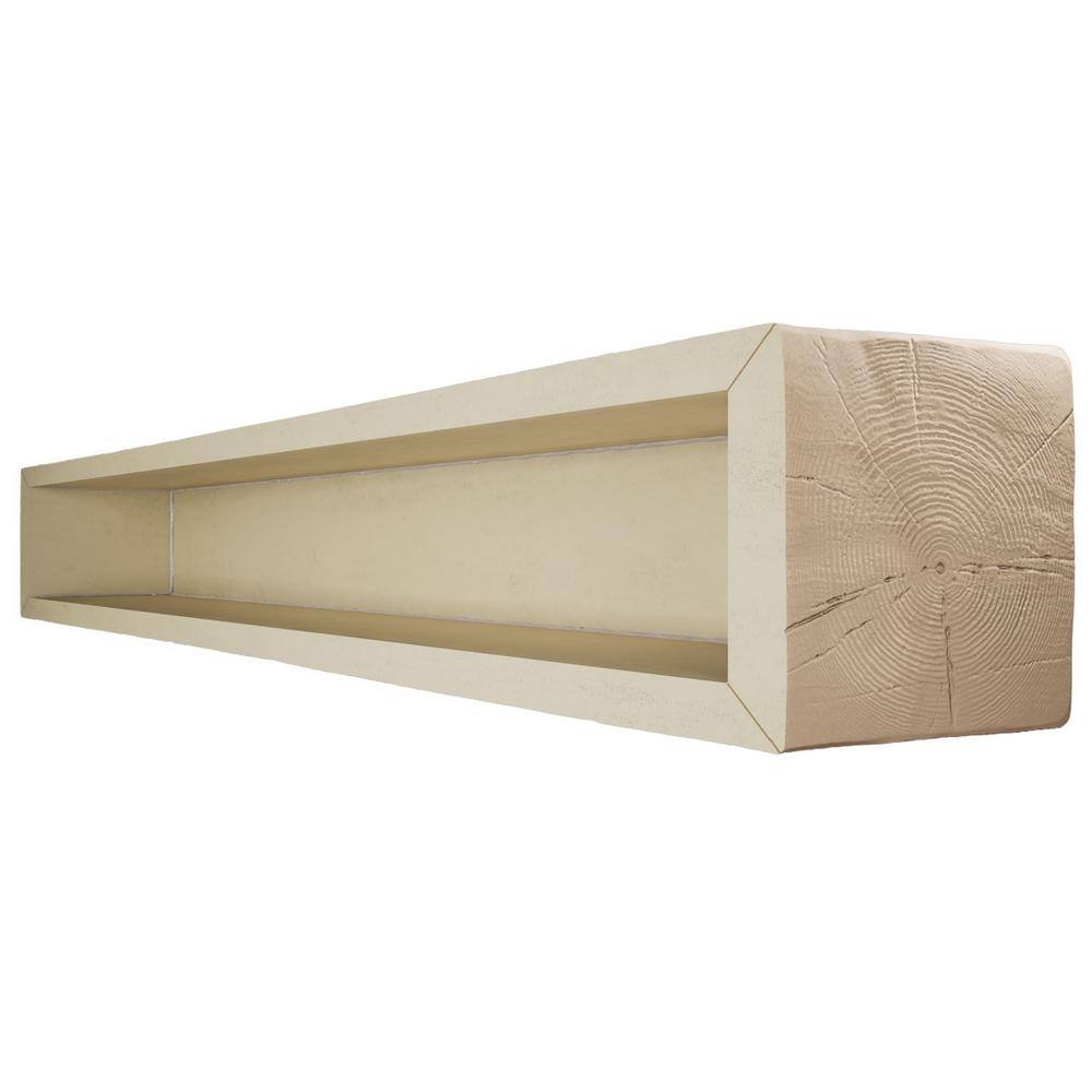12"W x 6"H x 14'L Knotty Pine Faux Wood U-Beam