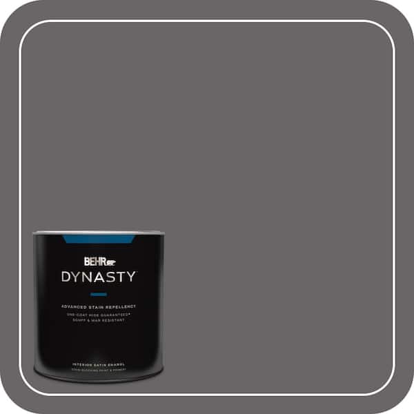 BEHR DYNASTY 1 qt. #PPU17-19 Arabian Veil One-Coat Hide Satin Enamel Interior Stain-Blocking Paint and Primer