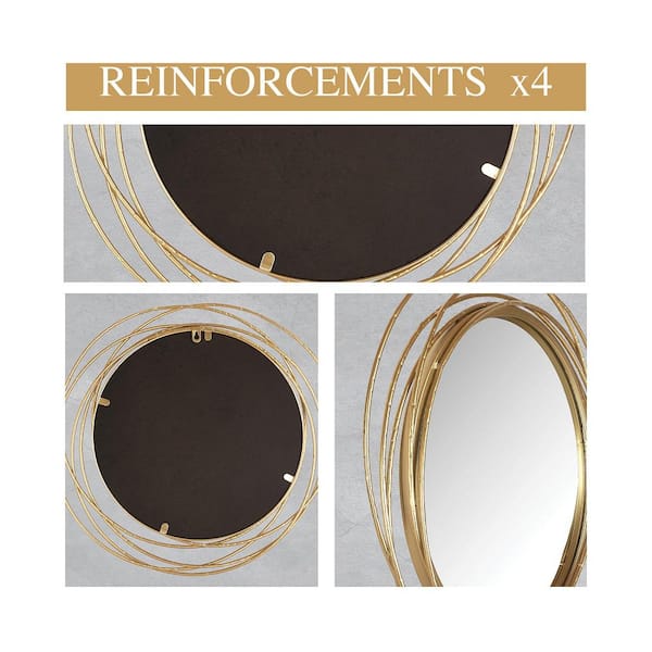 golden round frame design
