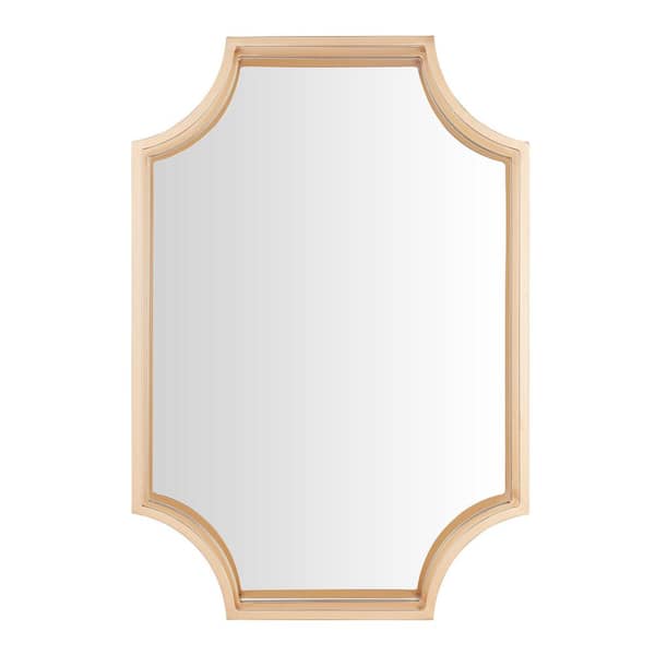 StyleWell Medium Rectangle Gold Dimensional Classic Mirror with Deep-Set Frame (30 in. H x 20 in. W)