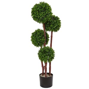 Nearly Natural Indoor/Outdoor Boxwood Topiary Artificial Tree UV ...