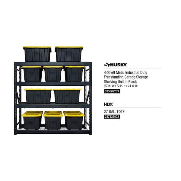 Reviews for Husky 4-Shelf Metal Industrial Duty Freestanding