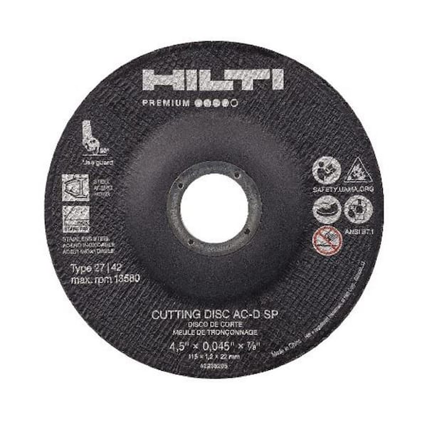 Hilti 7 in. x 1/16 in. x 7/8 in. Type 27 Premium Thin Abrasive Cutting Disc with Depressed Center (25-Pack)