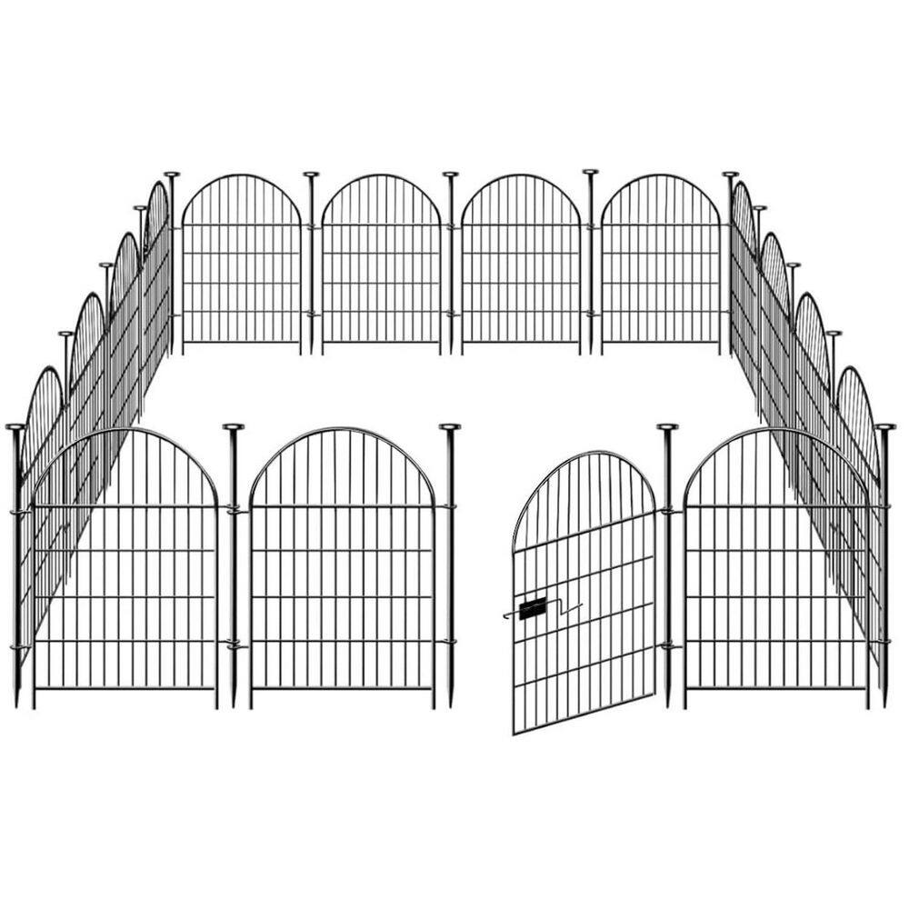 17 in. Metal Garden Fence 10-Pack No Dig Rustproof Small Animal Barrier price history on PriceWatchPro
