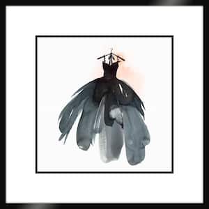 Black Dress I Framed Giclee Fashion Art Print 28 in. x 28 in.