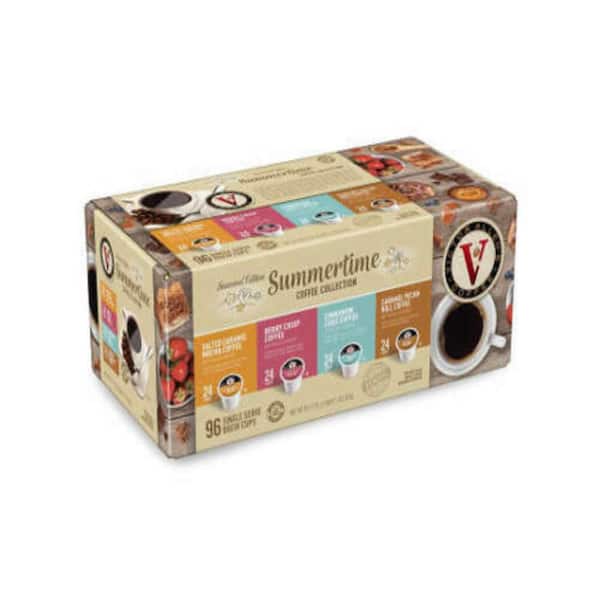 Victor Allen's Summertime Coffee Variety Pack Single Serve Coffee Pods for Keurig K-Cup Brewers (96-Count)