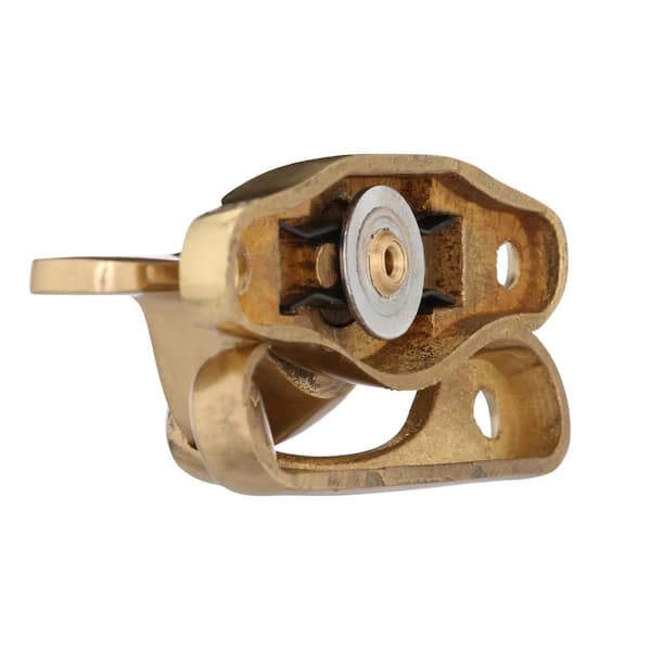 Slide-co 17695-BB Window Sash Lock, Keyed, Brass