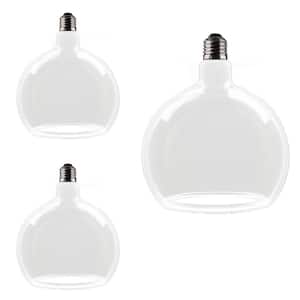 60-Watt Equivalent Round Dimmable Oversized Clear Glass E26 Medium Base LED Light Bulb Soft White 2700K (3-Pack)
