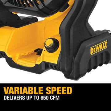 20V MAX Lithium-Ion Jobsite Fan with 20V MAX XR 5.0 Ah Battery Pack and Charger