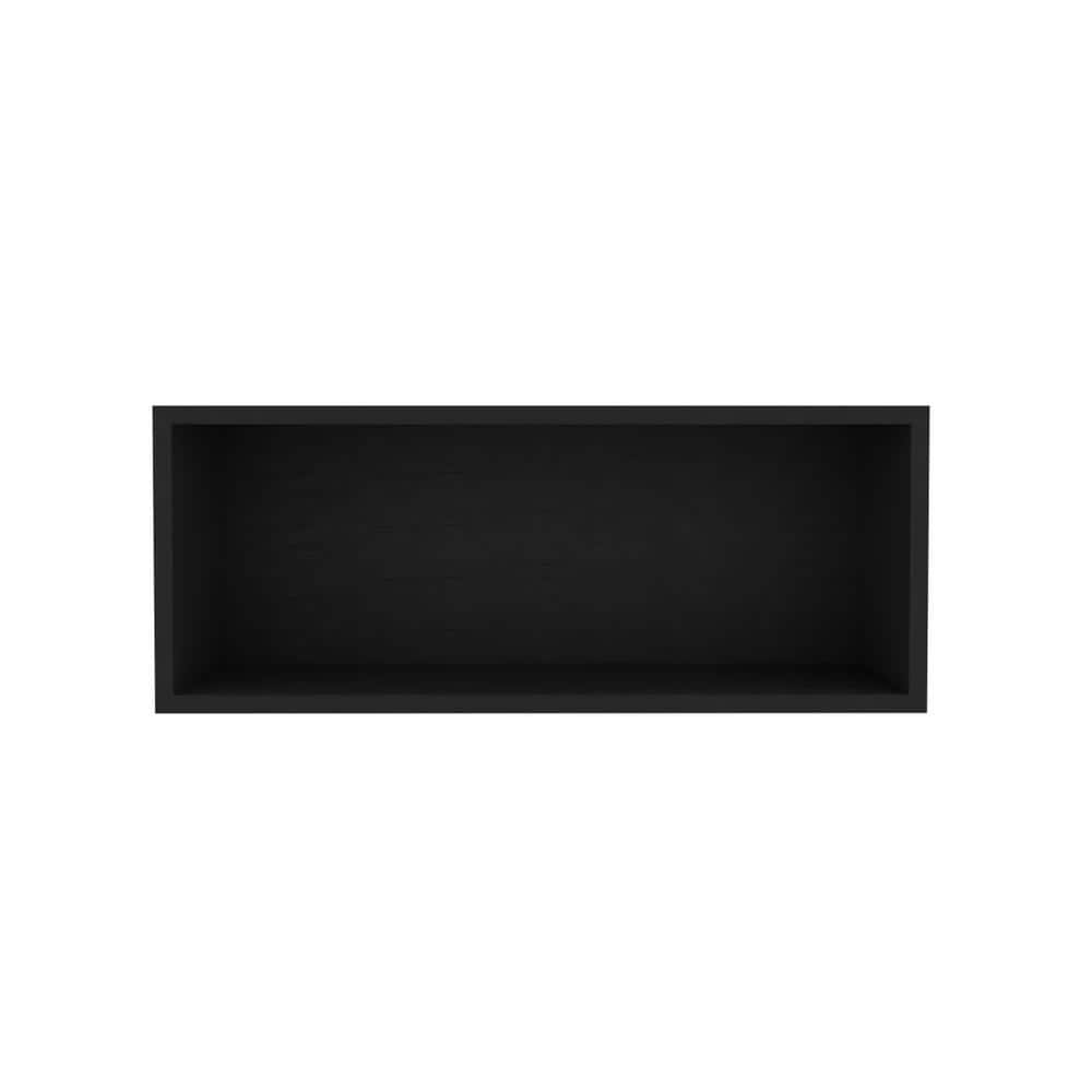 Elegant Efficiency: 30 in. W x 12.5 in. D Black Wall Cabinet Spacious Decor