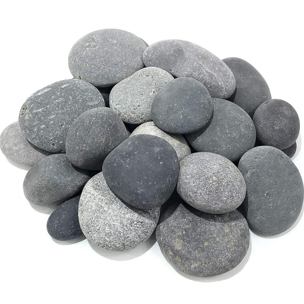 0.5 cu. ft. 3 in. to 5 in. Grey Hand-Picked Mexican Beach Pebbles Smooth Unpolished Stones Rock for Landscape Design price history on PriceWatchPro
