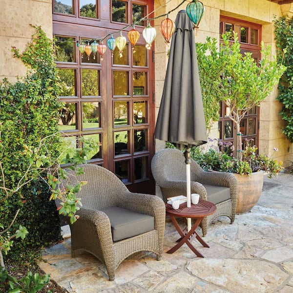 Montlake Light Charcoal Grey 21 in. W x 19 in. D x 3 in. Thick Rectangular Outdoor Seat Cushion