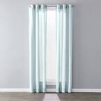 SUNSAFE Raine 40 in. W x 95 in. L Polyester Light Filtering UPH 30+ Window Panel in Sage