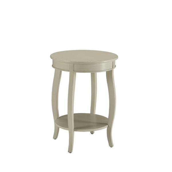 Antique White Wood Outdoor Side Table ST628A290 The Home Depot