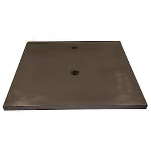 25 in. W x 22 in. D Concrete Vanity Top in Charcoal