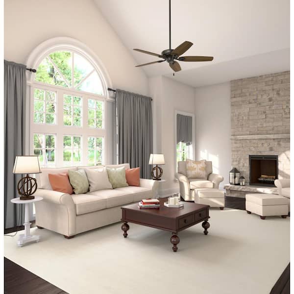 Builder Elite 52 in. Indoor New Bronze Ceiling Fan For Bedrooms
