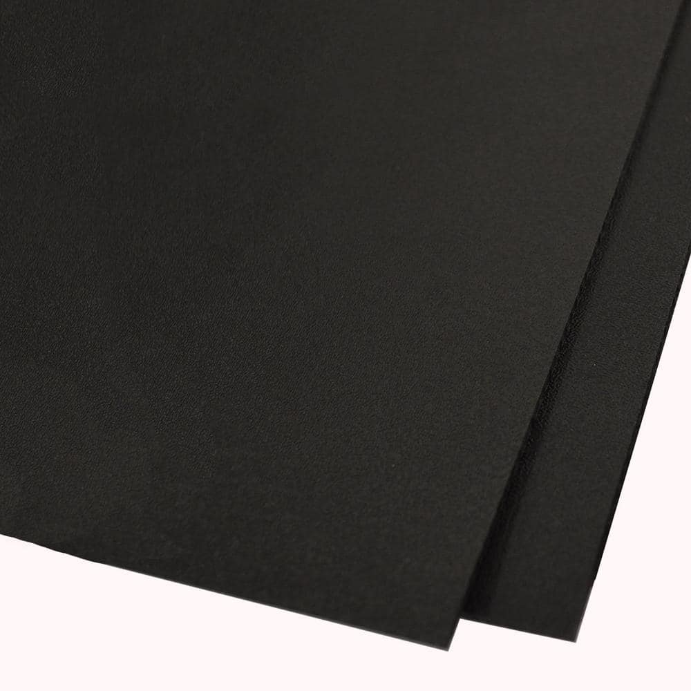 POLYMERSHAPES 24 in. x 48 in. x 0.06 in. Black Waterproof ABS Sheet  31293105 - The Home Depot