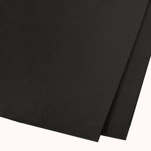 24 in. x 36 in. x .100 in. Black HDPE Sheet (2-Pack)