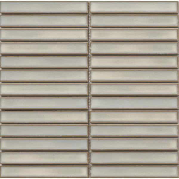 Souvenir Faro 12 in. x 12 in. Glossy Porcelain Mosaic Wall Tile (0.9145 sq. ft./Case, 1 pc)