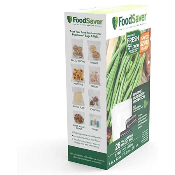 Buy FoodSaver SmartSeal Pre-Cut Vacuum Freezer Bag 1 Qt.