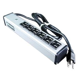Wiremold 6-Outlet 15 Amp Compact Power Strip, 15 ft. Cord