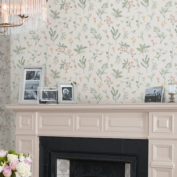 Laura Ashley Crosswell Coral Pink Wallpaper