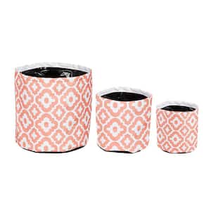 Floral Essence Round Fabric Planters (3-Pack)