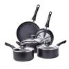 Aoibox 3-Piece Orange Nonstick Pot and Pan for Wok, Soup and Milk with Lids  HDSX03KI028 - The Home Depot