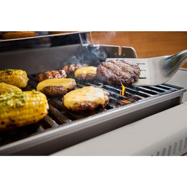 Spirit E-425C 4-Burner Natural Gas Grill in Titanium with Premium Grill Cover