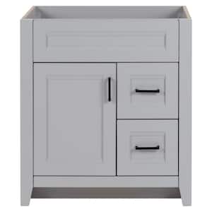 Ridge 30 in. W x 22 in. D x 34 in. H Bath Vanity Cabinet without Top in Pearl Gray