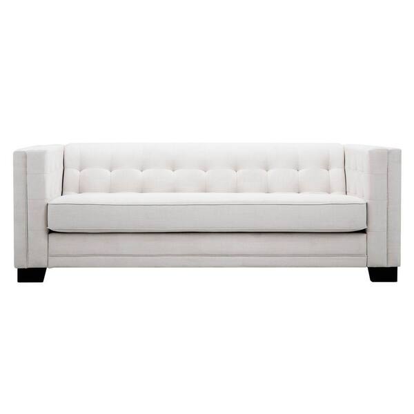 HomeSullivan Monte Vista White Linen Sofa