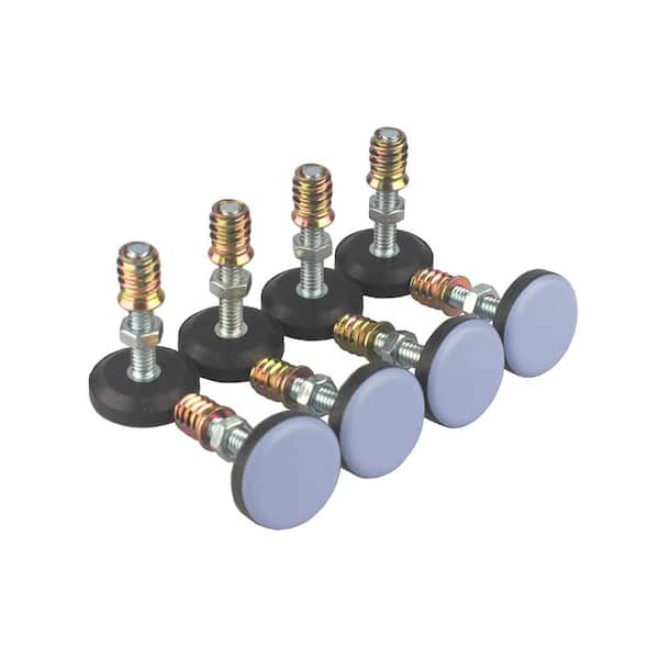 Angel Sar Furniture Leveler with Threaded Shank Adjust Pads, 28 mm Base 1/4-20 (8-Pack)