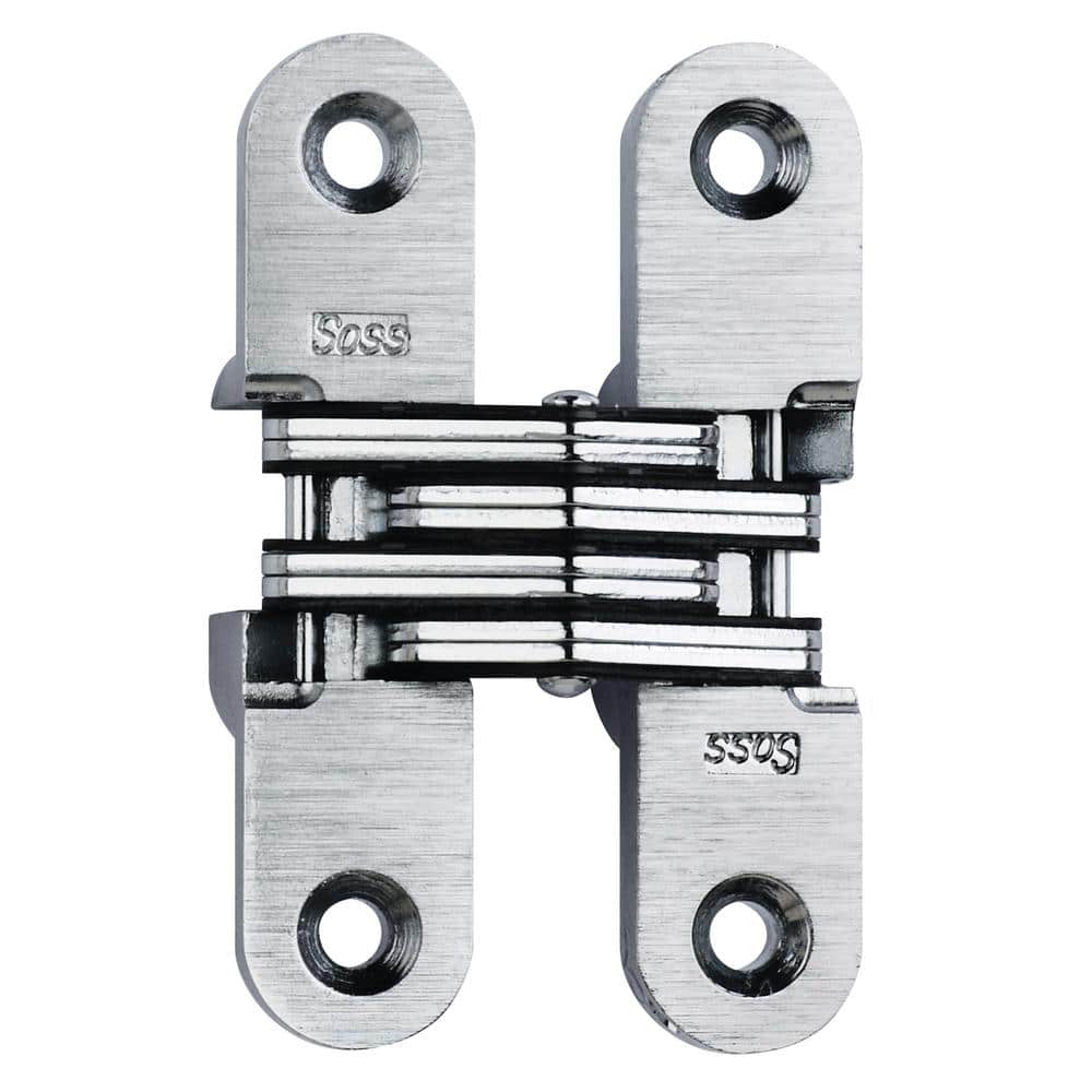 SOSS #204 Wings measure 1/2 Wide x 2-3/8 L Satin Brass Soss Concealed Hinge for 3/4 SOSS #204 Wings measure 1/2 Wide x 2-3/8 L Satin Brass Soss Concealed Hinge for 3/4