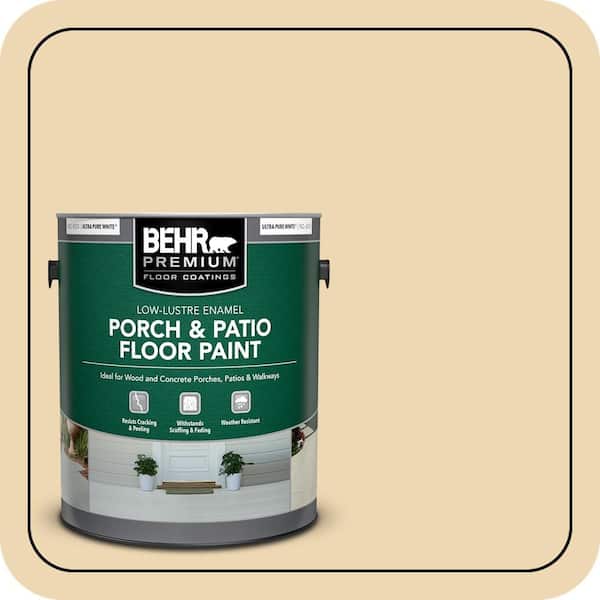 1 gal. #PPU6-11 Hummus Low-Lustre Enamel Interior/Exterior Porch and Patio Floor Paint
