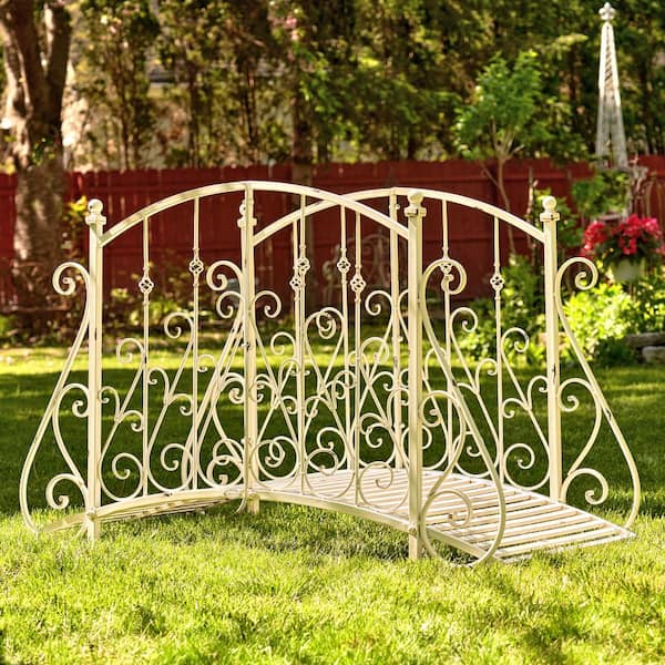 Zaer Ltd. International 5 ft. Long Iron Garden Bridge in
