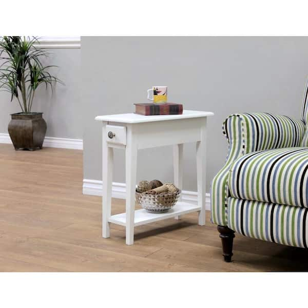 end tables off white