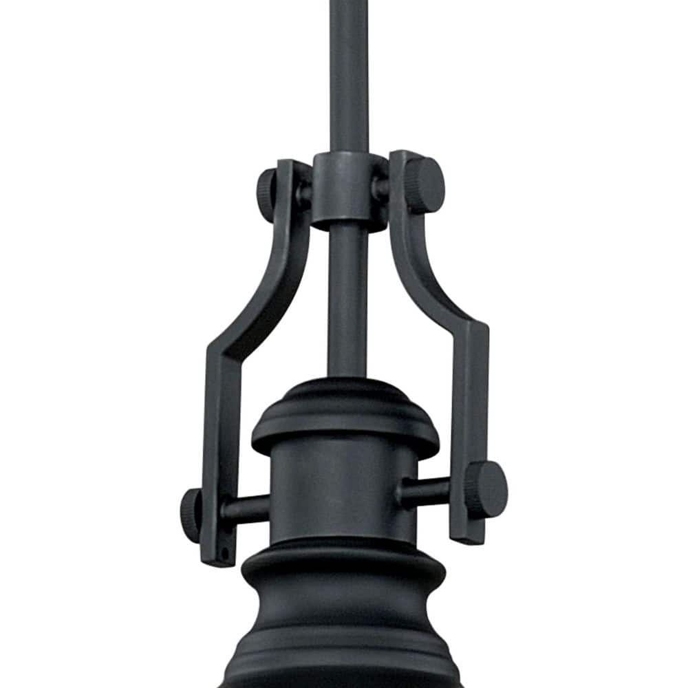 Mini Farmhouse Incandescent Glass Pendant in Oil Rubbed Bronze
