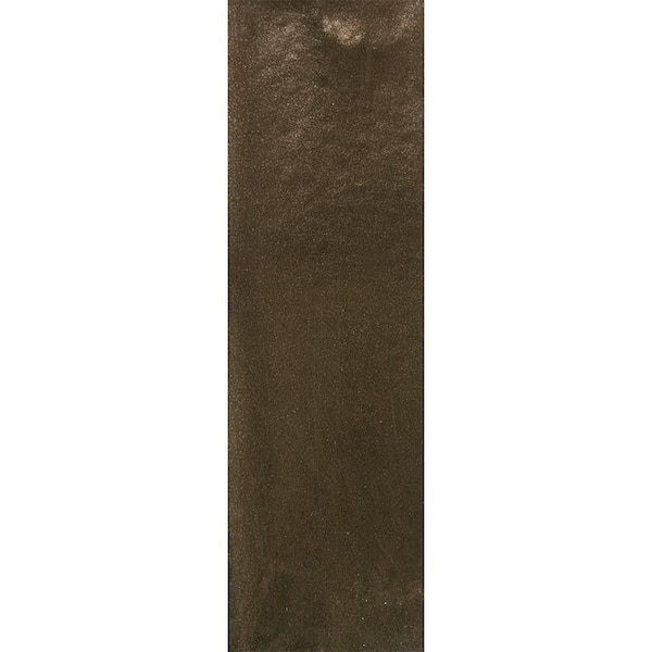 Radiance Jezebel Bronze Sample Glossy Glazed Ceramic Wall Tile, 2.5 in. x 8 in. (10.76 sq. ft./Case)