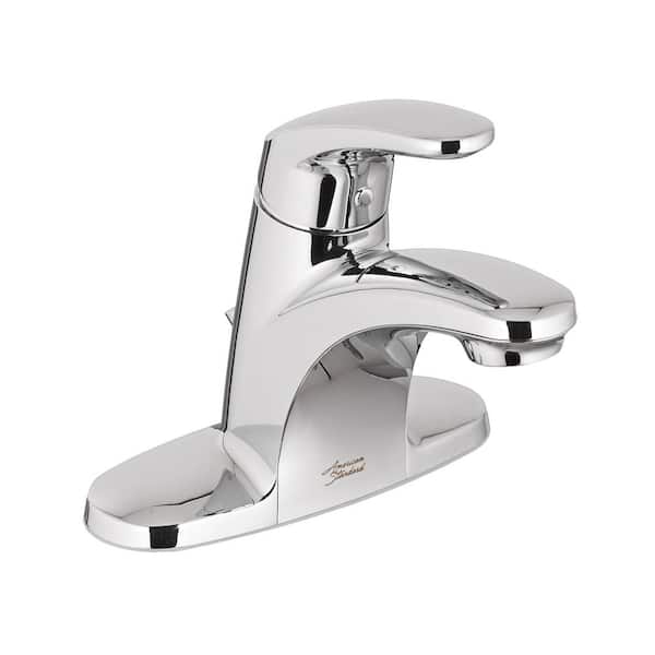 American Standard Colony Pro 4 in. Centerset Single-Handle Low-Arc Bathroom Faucet with 50/50 Pop-Up Assembly in Polished Chrome
