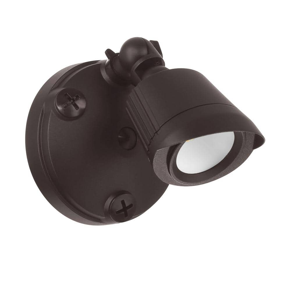 Bronze Integrated LED Single Flood Security Light