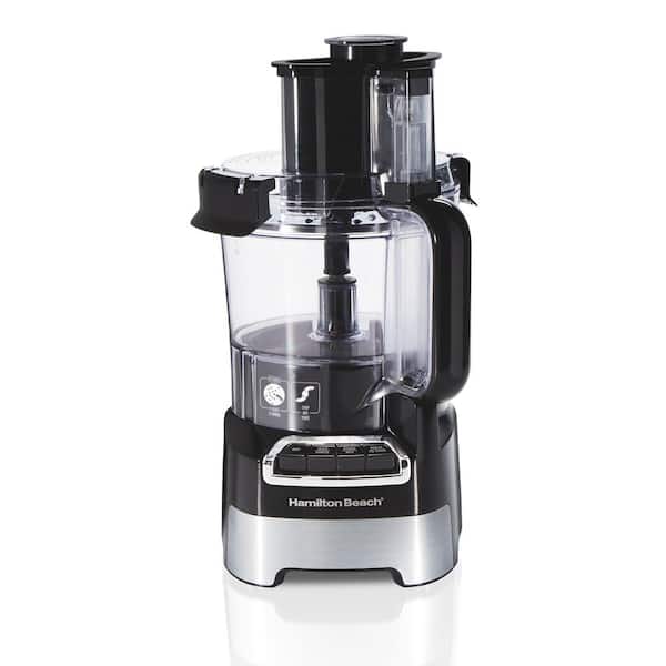 Stack and Snap 10-Cup 3-Speed Black Food Processor