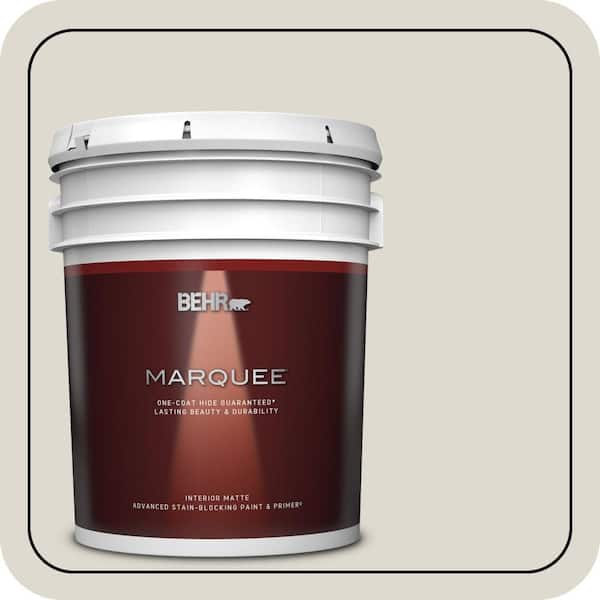 BEHR MARQUEE 5 gal. #MQ3-18 Ginger Sugar One-Coat Hide Matte Interior Paint & Primer
