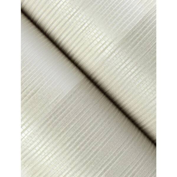 A-Street Prints Baldwin Pearl White Shibori Stripe Wallpaper