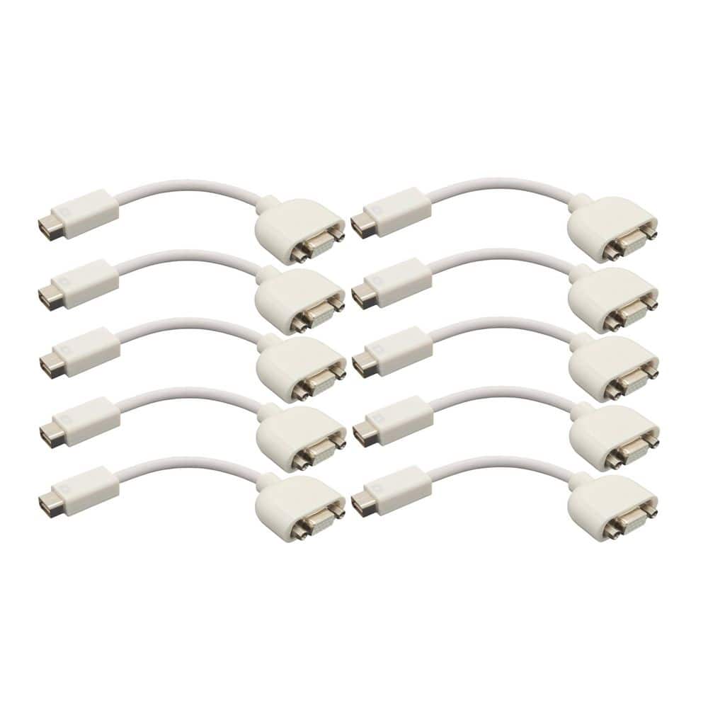 6 in. Mini-DVI Male to VGA Female Adapter White (10-Pack) price history on PriceWatchPro