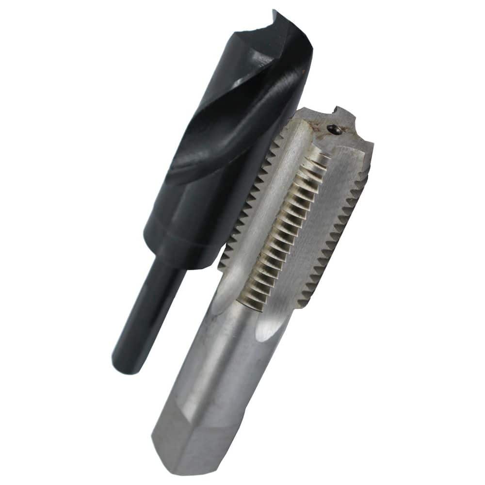 1-1/8 in. - 12 High Speed Steel Tap and 1-3/64 in. x 1/2 in. Shank Drill Bit Set (2-Piece) price history on PriceWatchPro