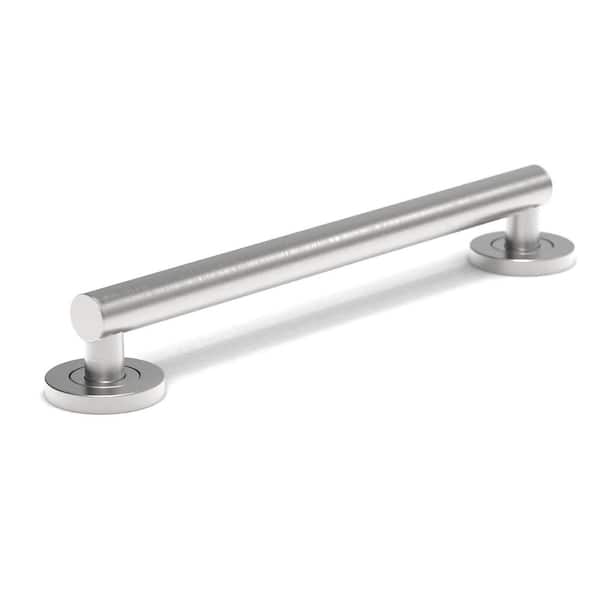 16 in. Bath Safety Grab Bar with Screws Stainless Steel Bath Grab Bar for Elderly Brushed Nickel