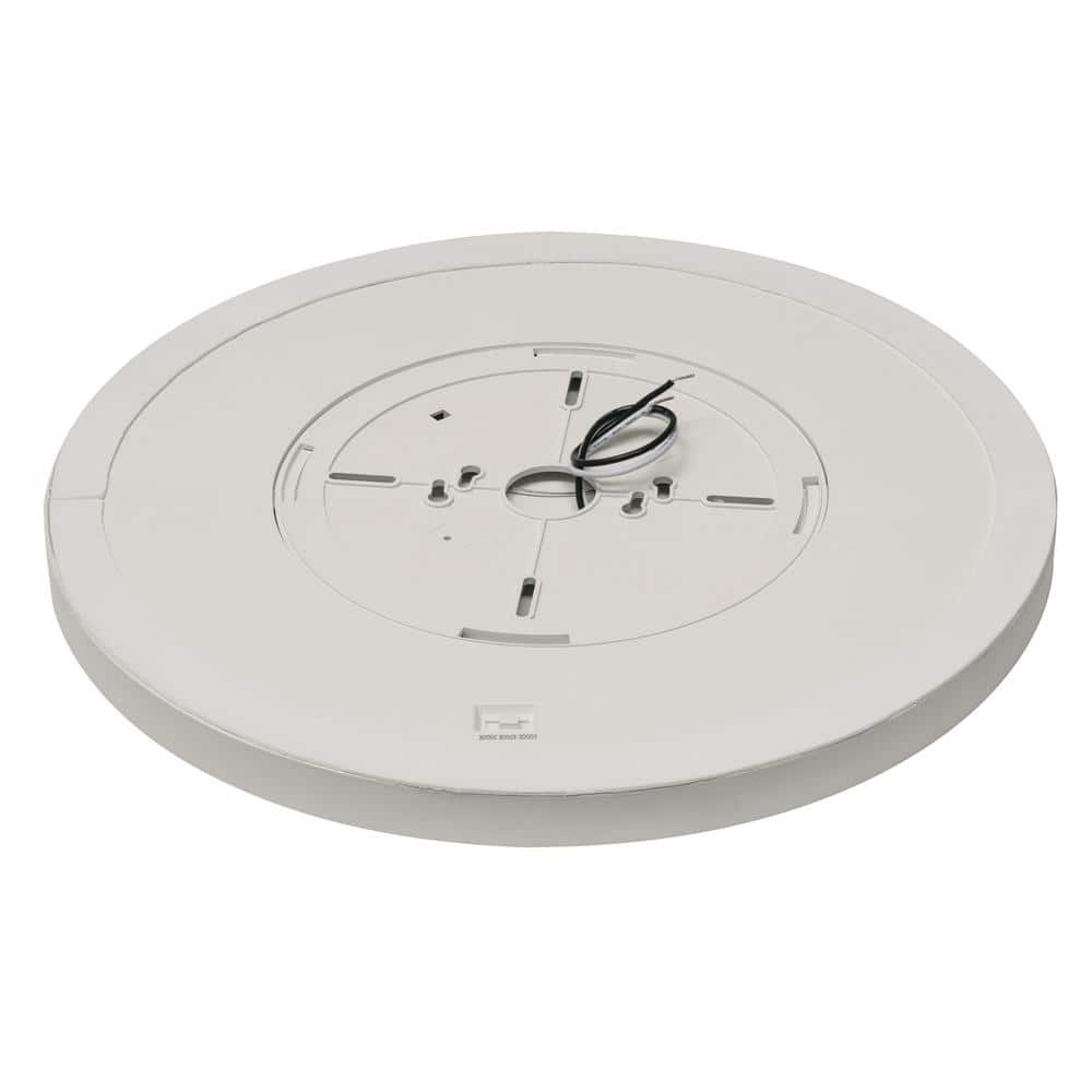 Satin Nickel 8" Round LED Flush Mount with Frosted Acrylic Shade