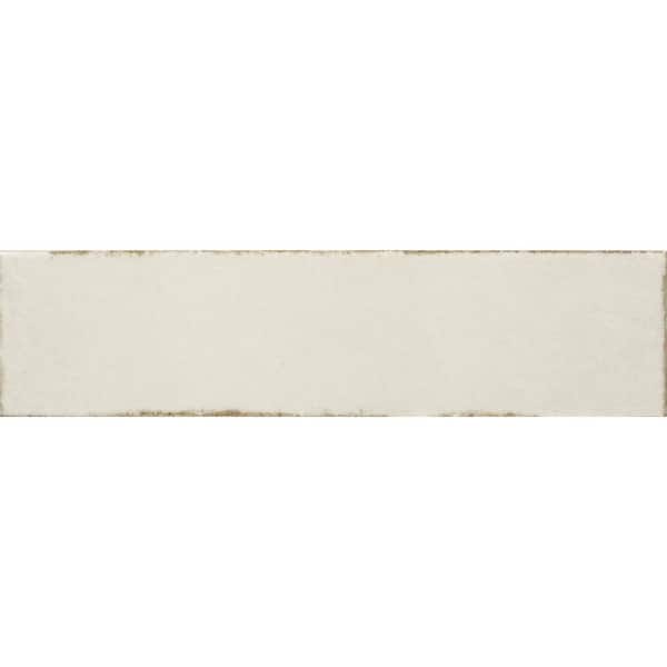 Marazzi Terramater Vanilla 3-1/2 in. x 15 in. Glossy Porcelain