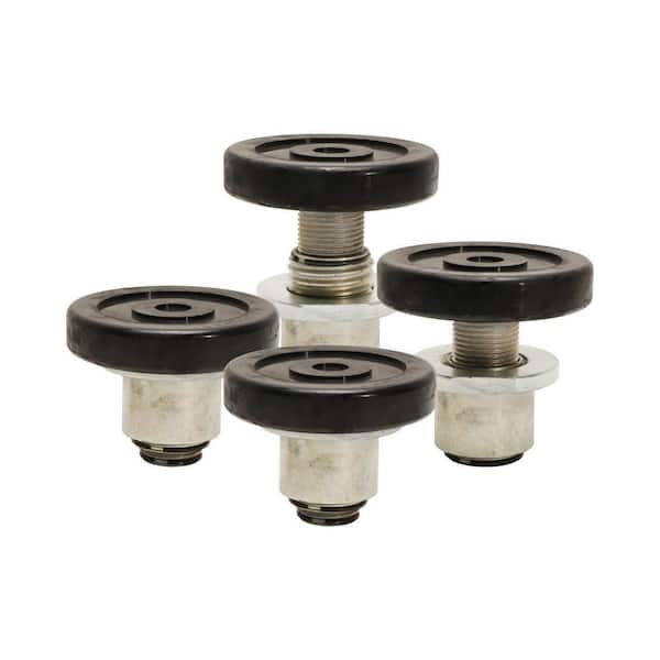 BENDPAK Telescoping Screw Pad Assembly with Polyurethane Tuf-Pad for 2 Post Lifts w/ up to 10,000 lb. Cap., 60mm Pin (Set of 4)